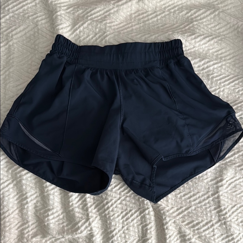 Lululemon Athletica Blue Athletic Shorts Lightweight Moisture-Wicking